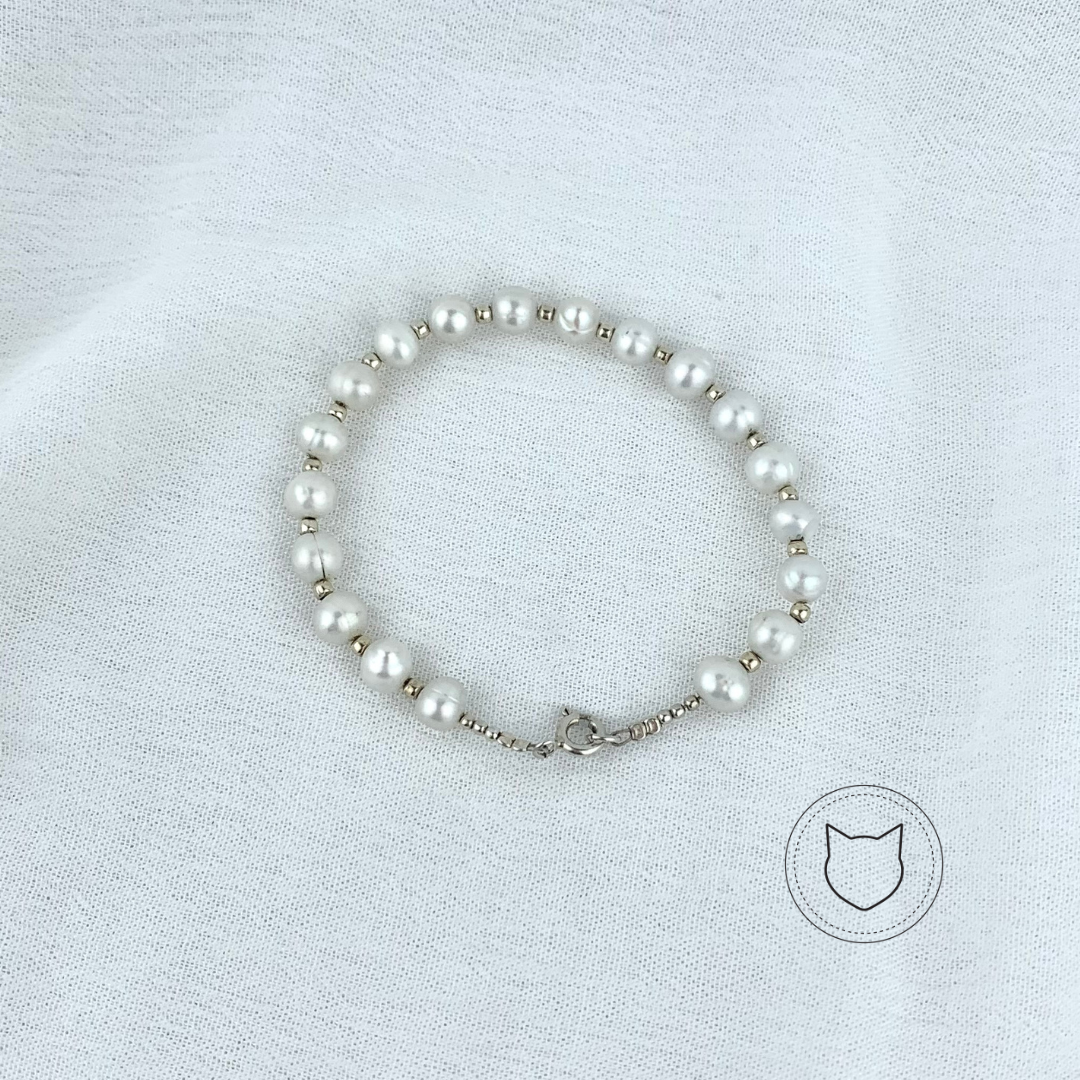 PULSERA DE PLATA 925 Y PERLA CULTIVADA PU1366F30