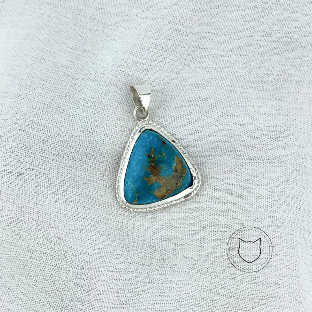 DIJE PLATA 925 Y TURQUESA DI0585M39