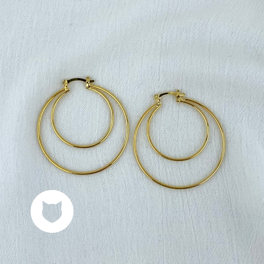 ARGOLLAS DE BAÑO DE ORO AG1575G30