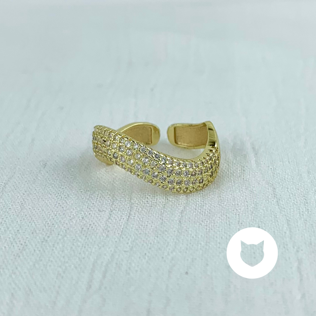 ANILLO DE BAÑO DE ORO Y CRISTALES AN3475G30