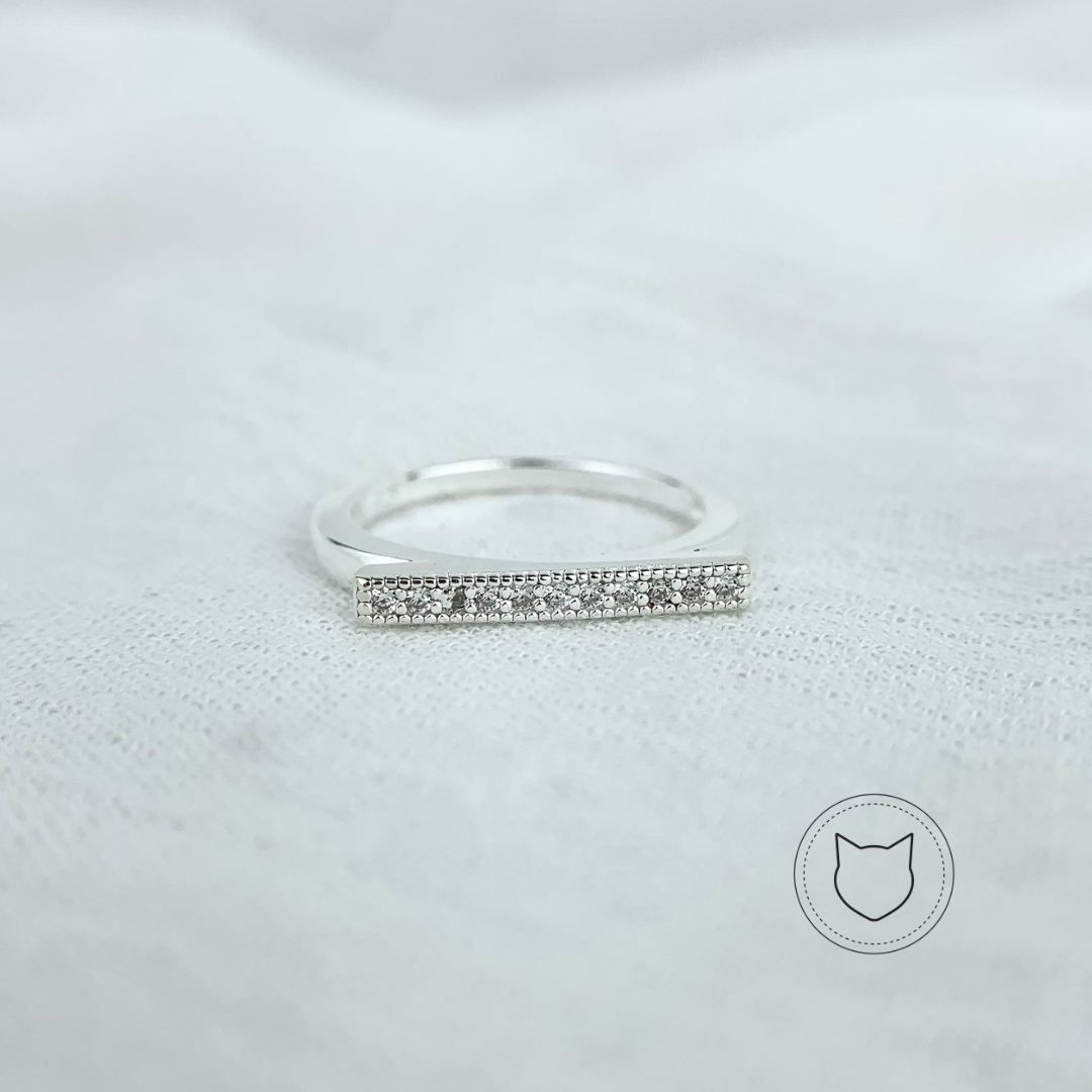 ANILLO DE PLATA 925 Y CRISTALES TALLA 7 AN3162L25