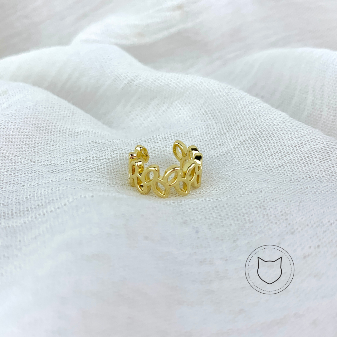 EARCUFF DE BAÑO DE ORO EA0064G37