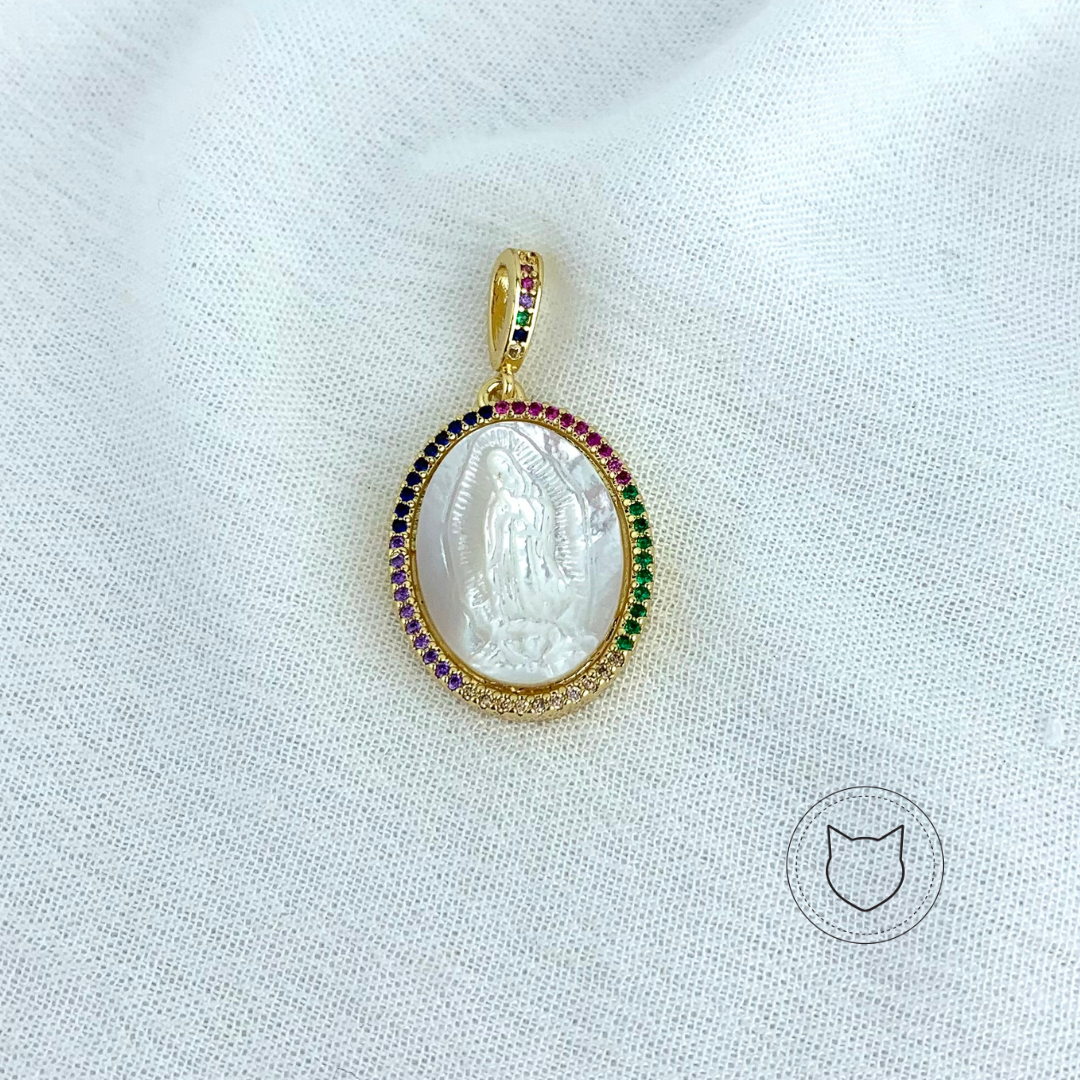 DIJE DE BAÑO DE ORO Y CRISTALES DI0684G30