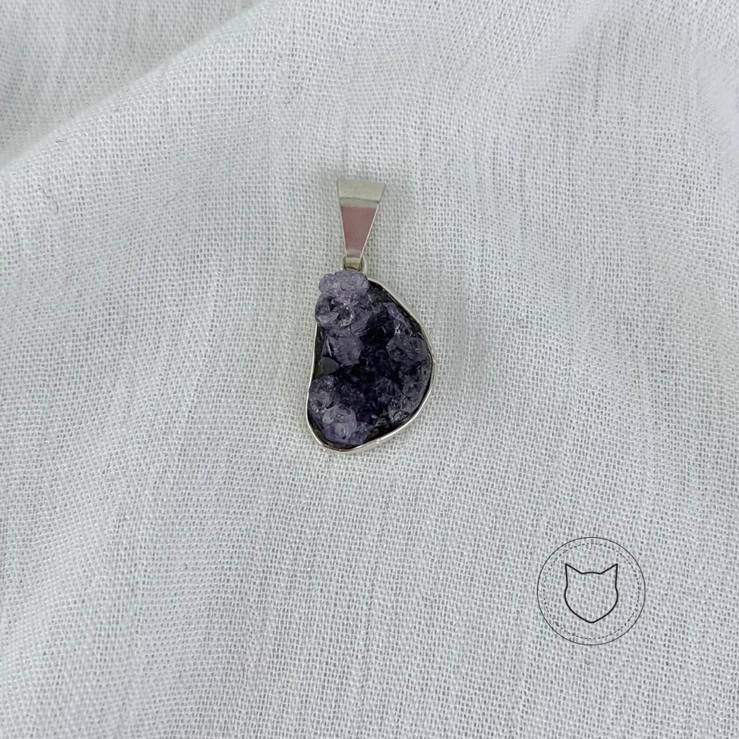 DIJE DE PLATA 925 Y DRUSA DE AMATISTA DI0513M40