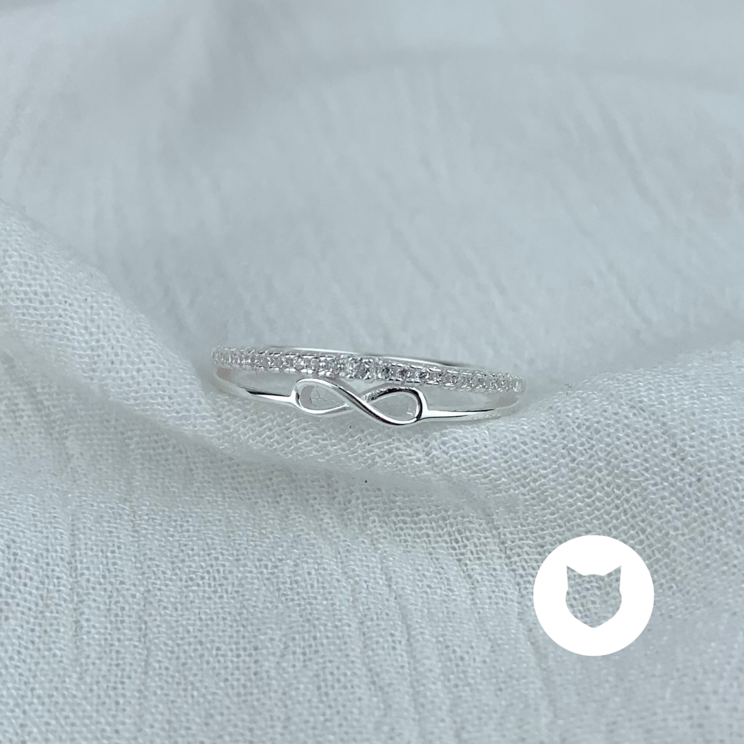 ANILLO DE PLATA 925 Y CRISTALES TALLA 8 AN3385L23