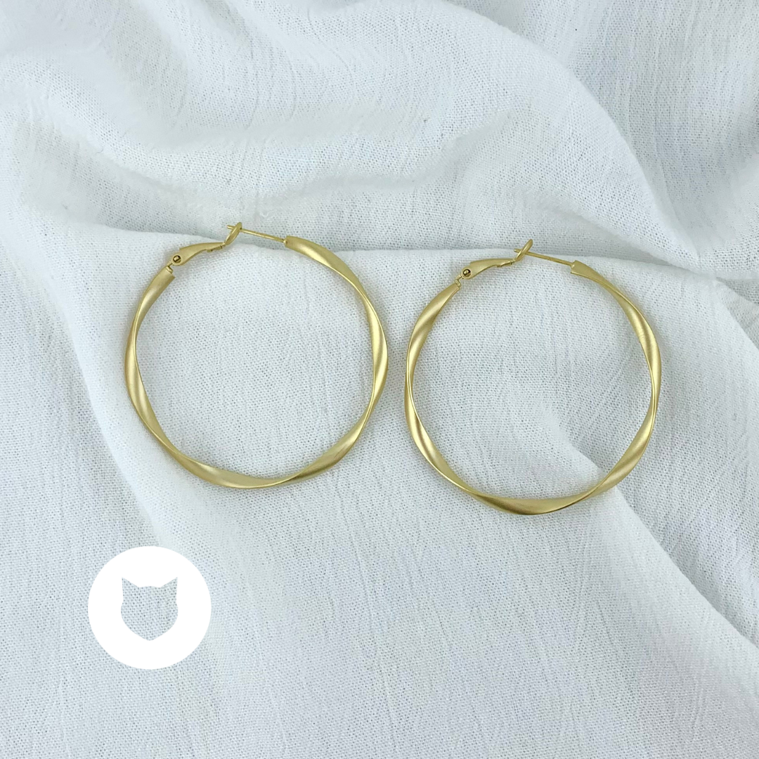 ARGOLLAS DE BAÑO DE ORO AG1579G34
