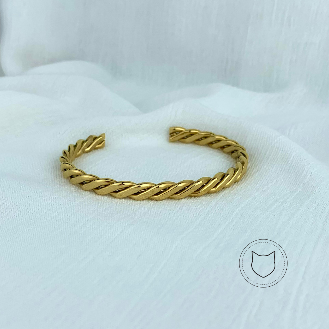 BRAZALETE DE BAÑO DE ORO PU1589G30