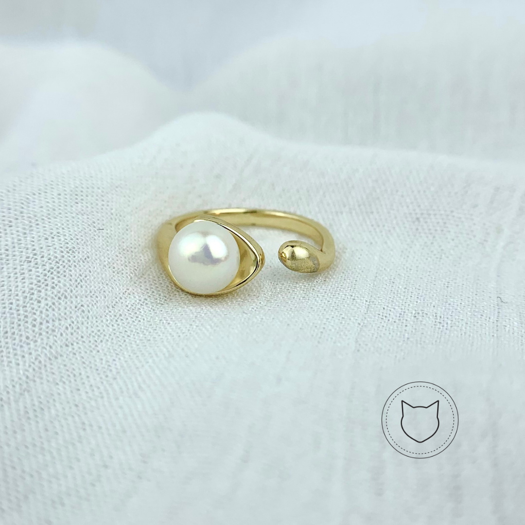 ​ANILLO DE BAÑO DE ORO Y CRISTALES TALLA AJUSTABLE AN3001G30