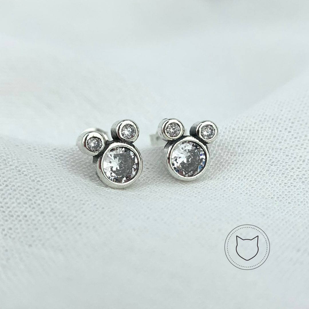 ARETES DE PLATA 925 Y CRISTALES AR2251L25