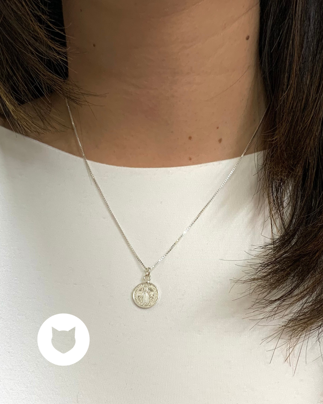 COLLAR SAN BENITO DE PLATA 925 CO1598F27