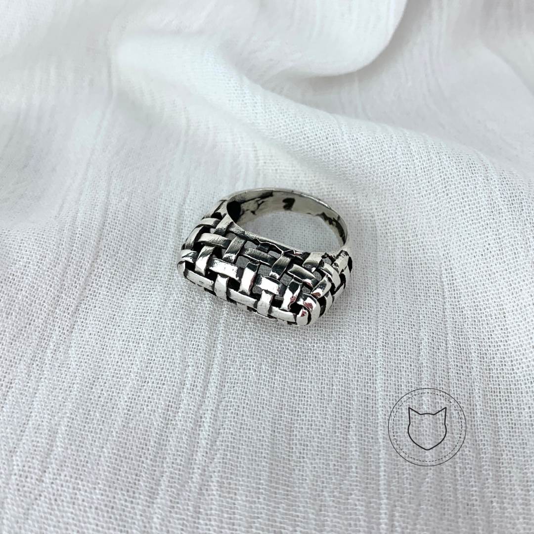 ANILLO DE PLATA 925 AÑEJADA AN0356M