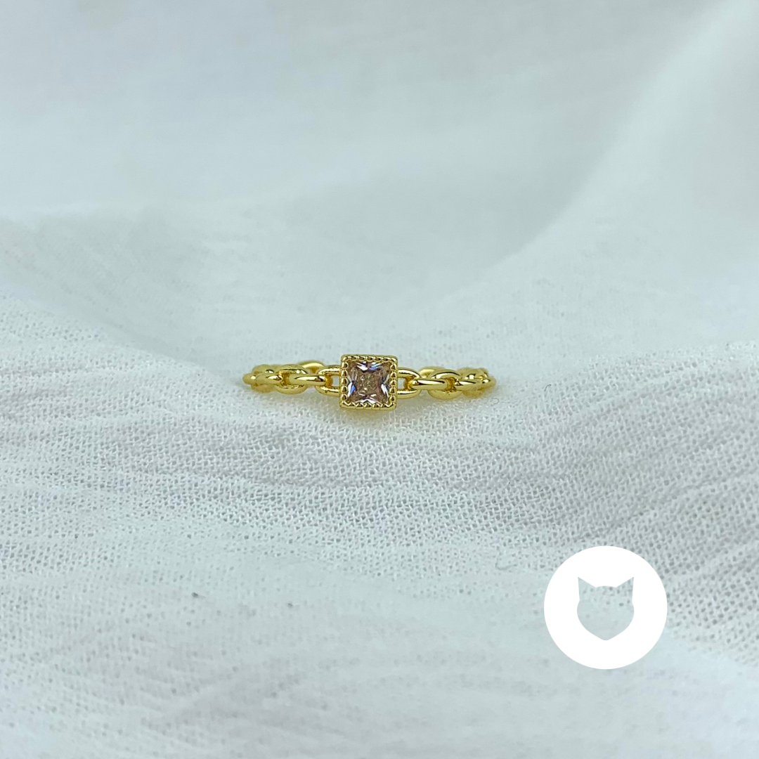 ANILLO DE BAÑO DE ORO Y CRISTALES AN3348G45