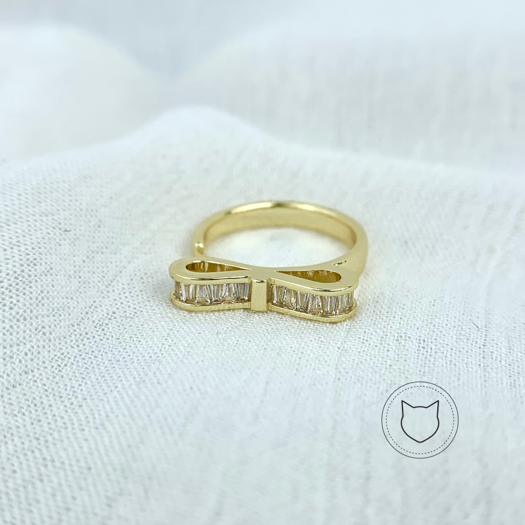 ​ANILLO DE BAÑO DE ORO Y CRISTALES TALLA AJUSTABLE AN3002G30