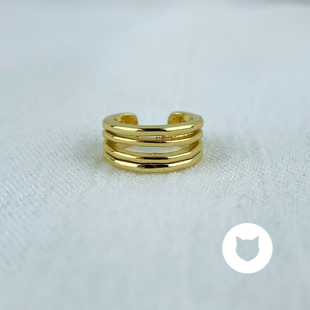 EARCUFF DE BAÑO DE ORO EA0645G37
