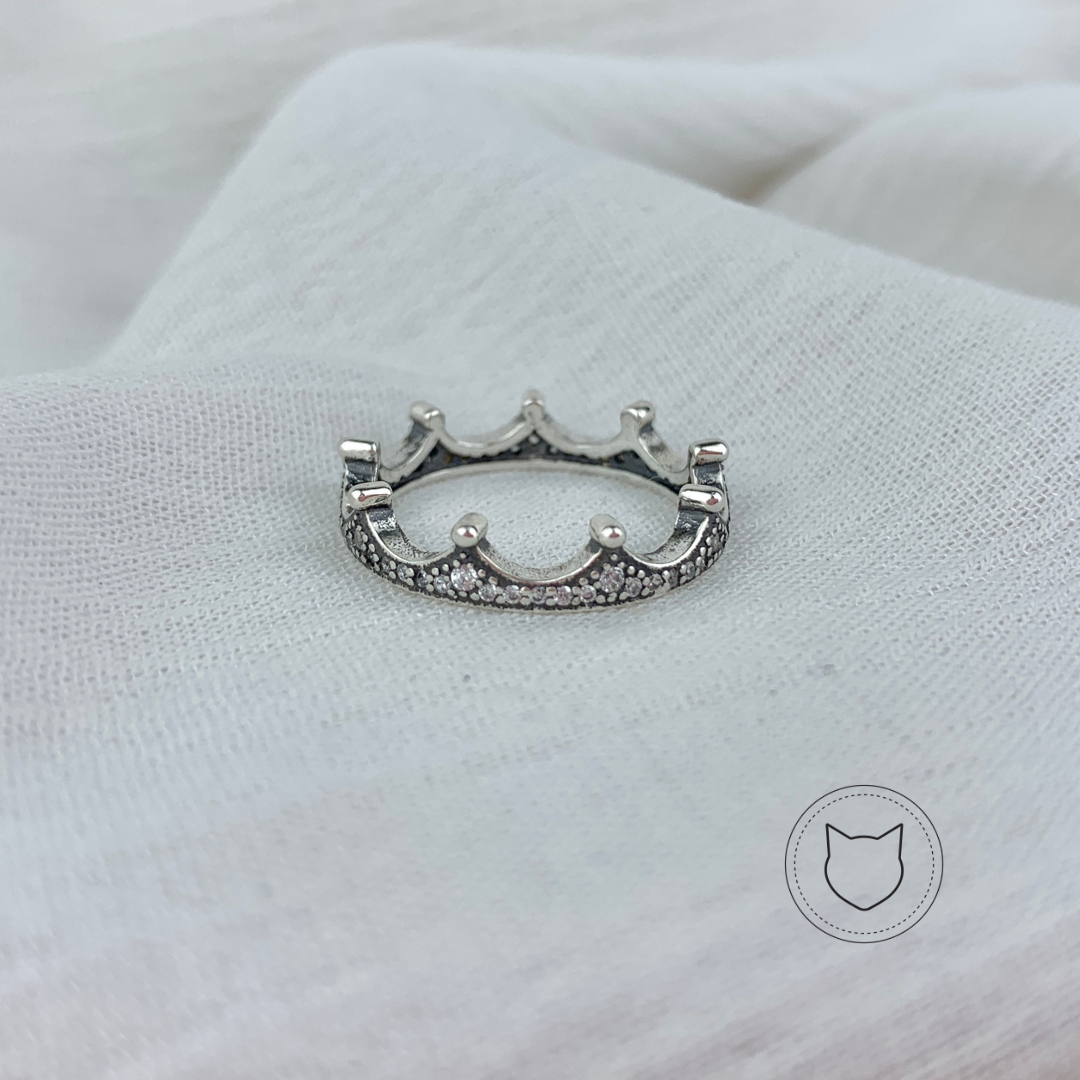 ANILLO DE PLATA 925 Y CRISTALES TALLA 7 AN1953L25