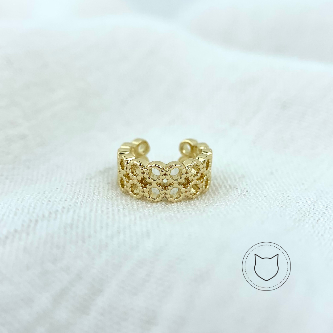 EARCUFF DE BAÑO DE ORO EA0501G35