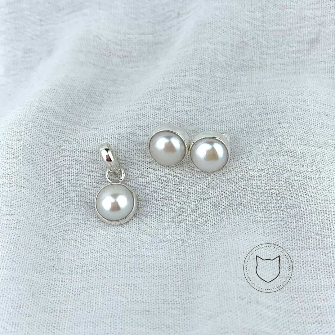 SET DE PLATA 925 Y PERLA CULTIVADA SE0954M40