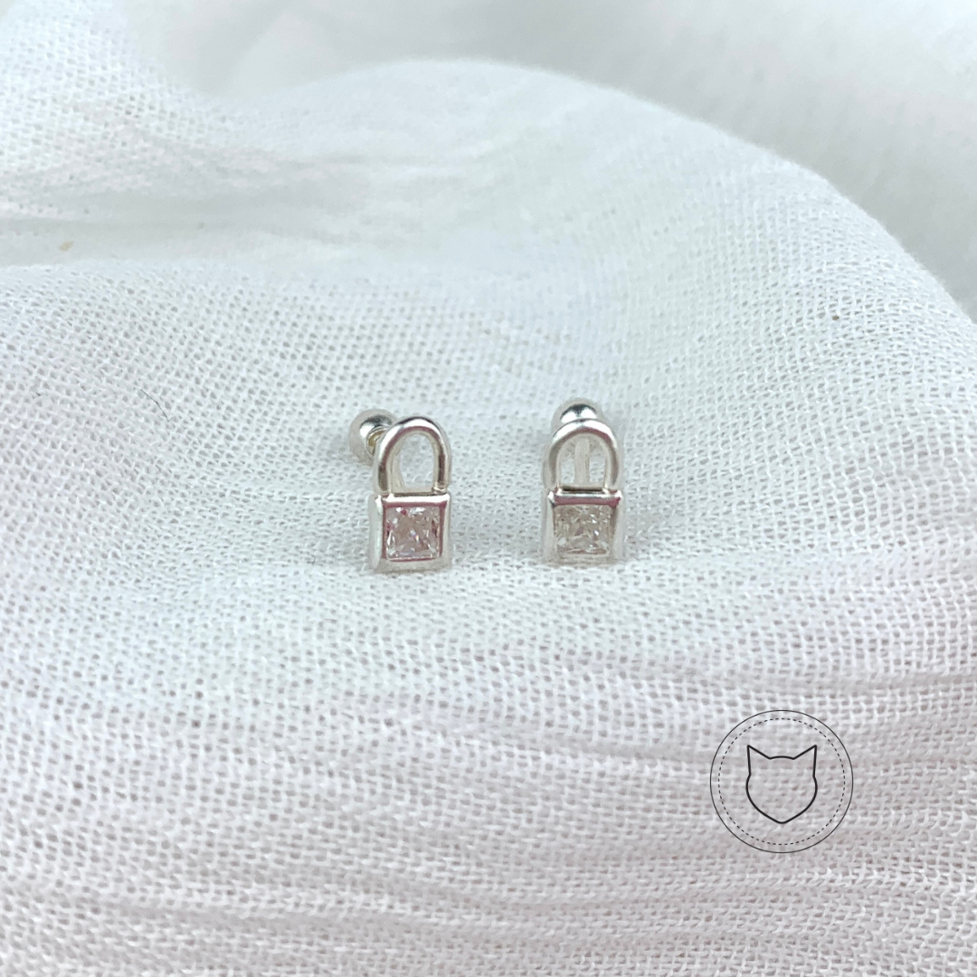 ARETES DE PLATA 925 RODINADA Y CRISTAL AB0042L23