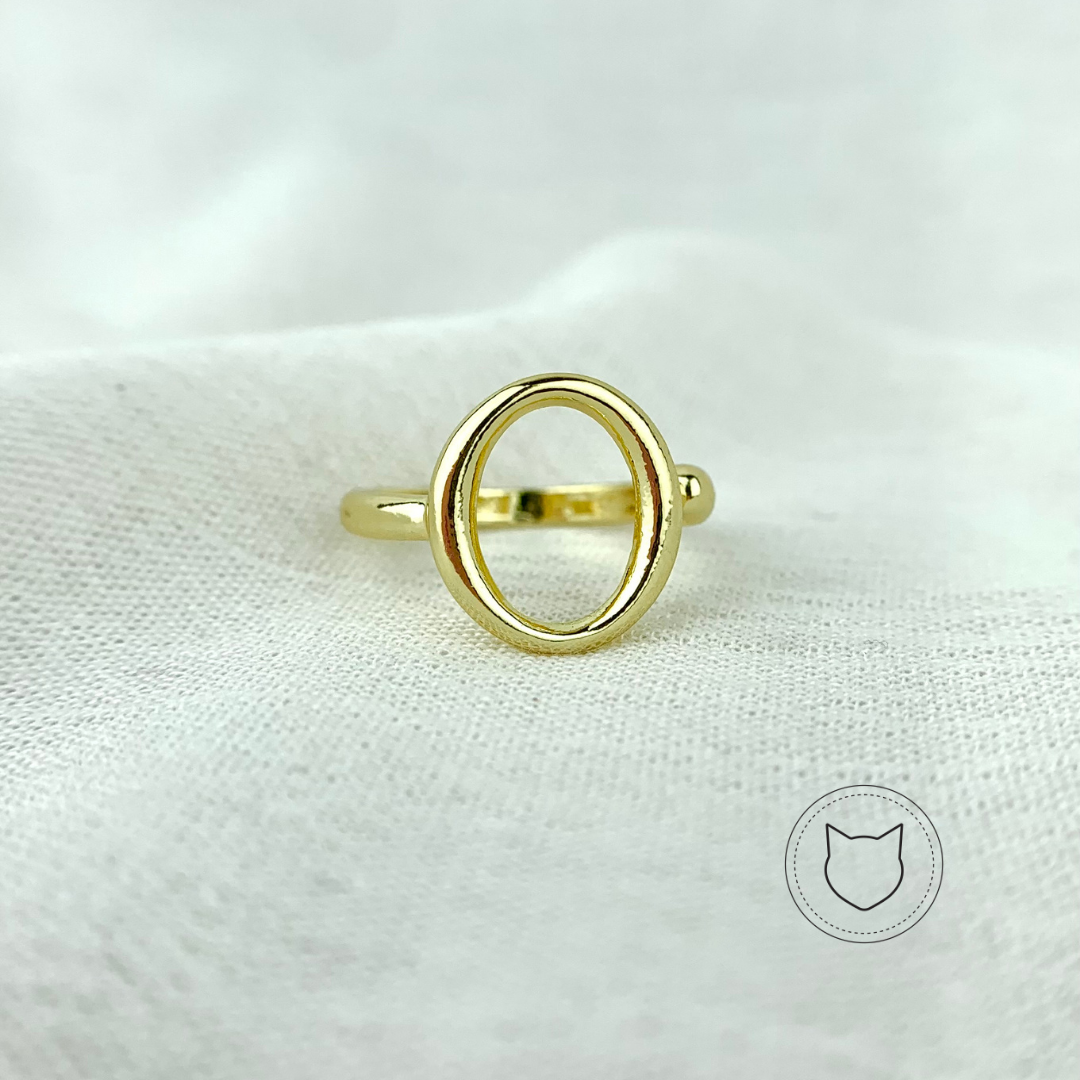 ANILLO DE BA�O DE ORO TALLA 6.5 AN2471G43