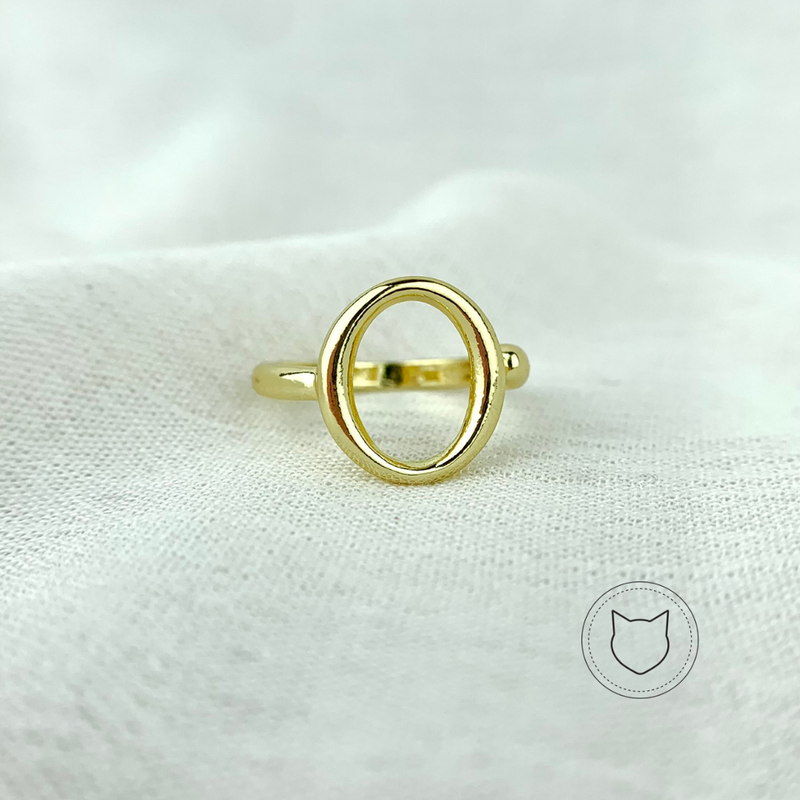 ANILLO DE BA�O DE ORO TALLA 6.5 AN2471G43