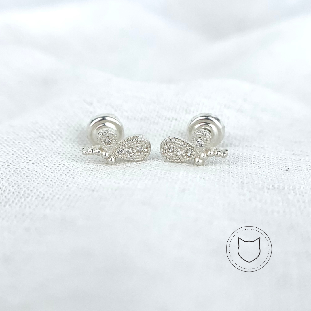 ​ARETES DE PLATA 925 Y CRISTALES AB0176L29