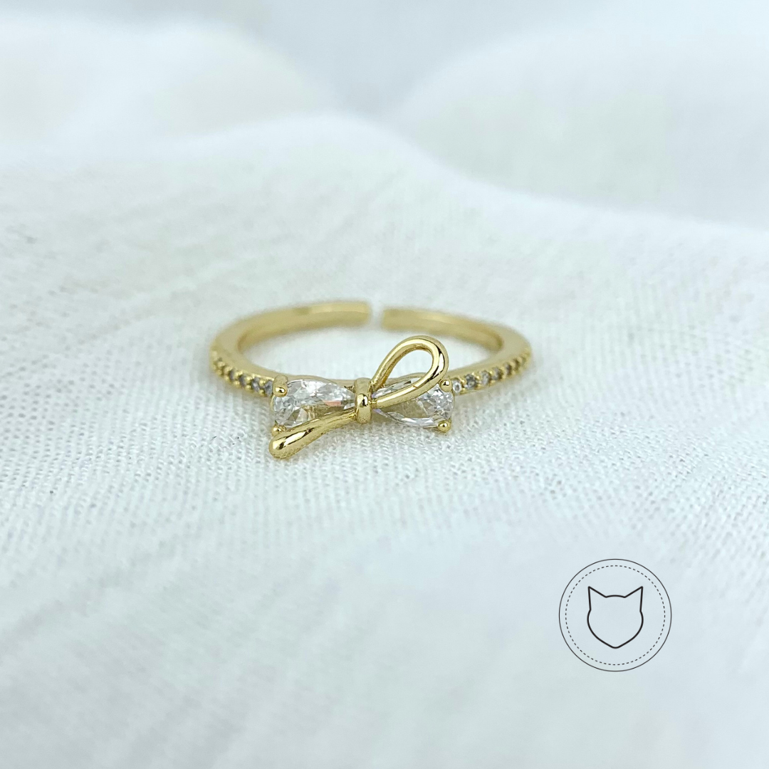 ​ANILLO DE BAÑO DE ORO Y CRISTALES TALLA AJUSTABLE AN2965G32