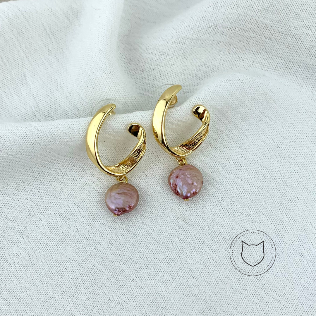 ARETES DE BAÑO DE ORO Y PERLA CULTIVADA AR2227G90