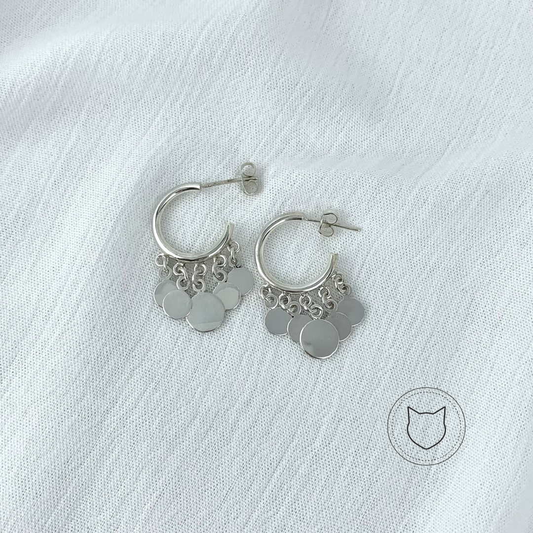 ARGOLLAS REDONDAS DE PLATA 925AG0394M34