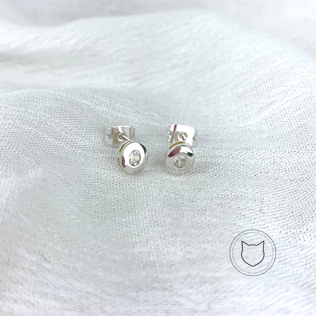 ARETES DE PLATA 925 Y CRISTALES AR1502M40