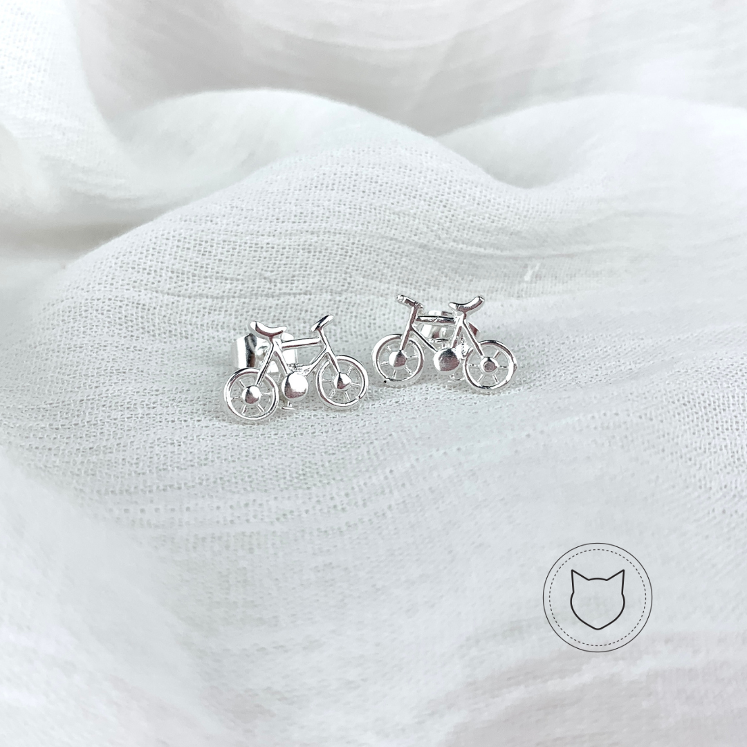 ARETES BICICLETA DE PLATA 925 AR1549M36