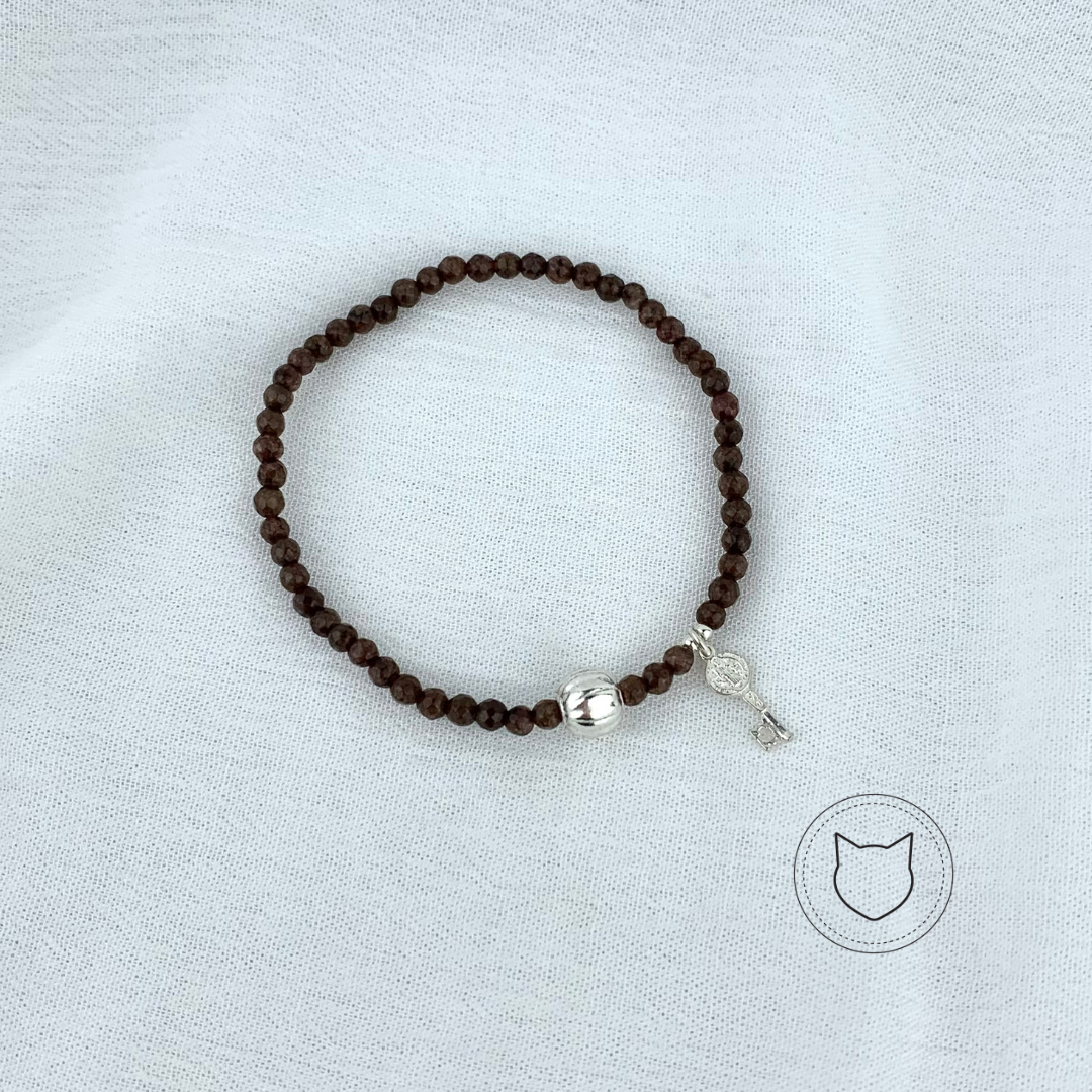 PULSERA DE PLATA 925 Y ÁGATA PU1378F40