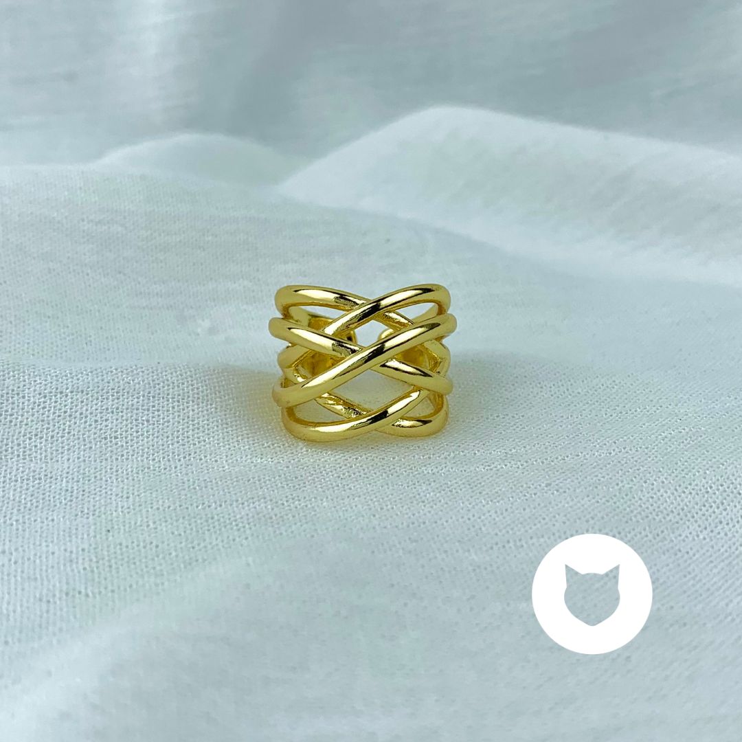 ANILLO DE BAÑO DE ORO TALLA AJUSTABLE AN3294G34