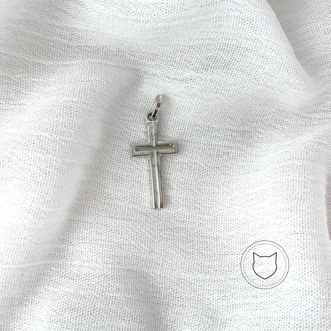 DIJE CRUZ DE PLATA 925 DI0164M