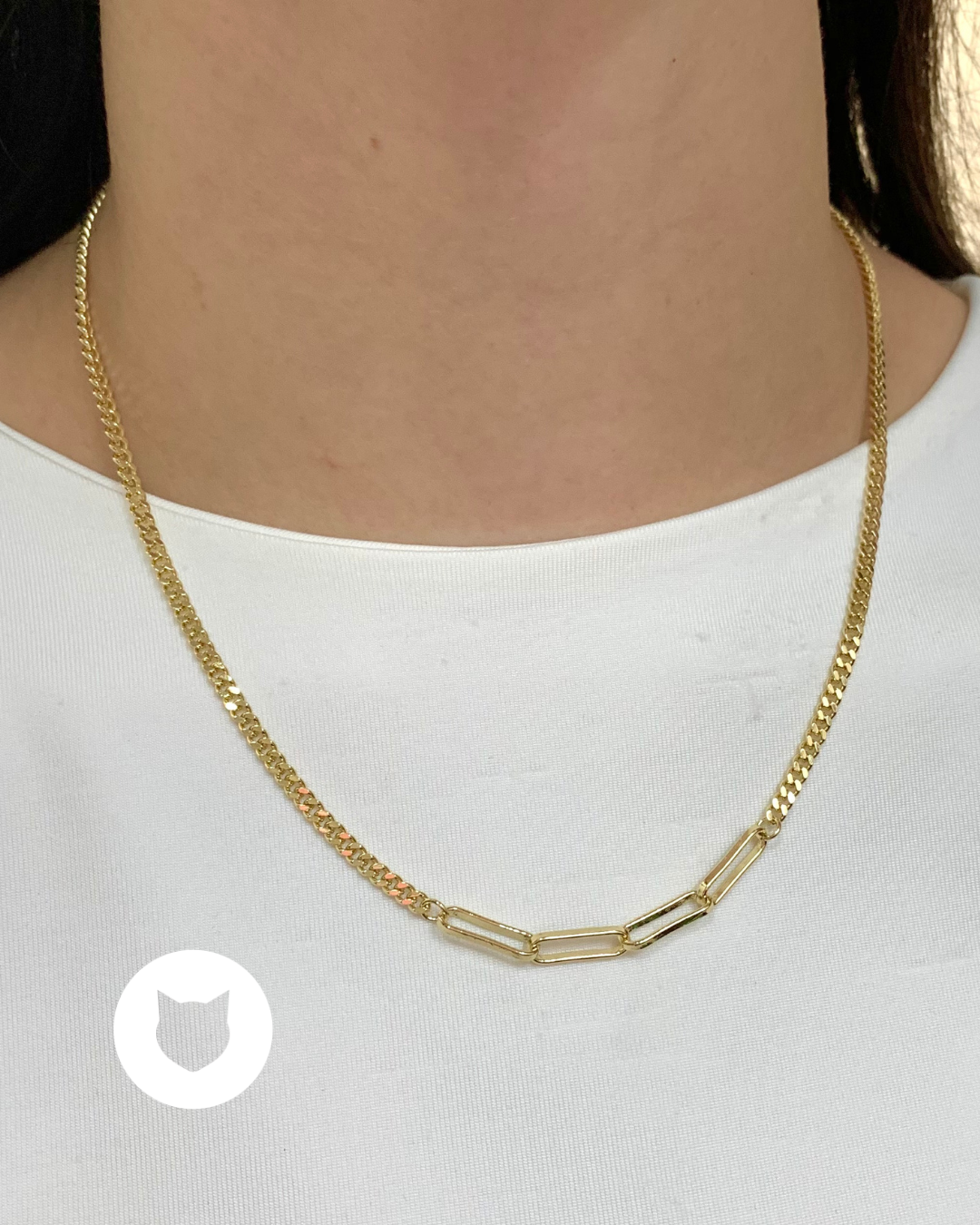 ​​COLLAR DE BAÑO DE ORO CO1733G30