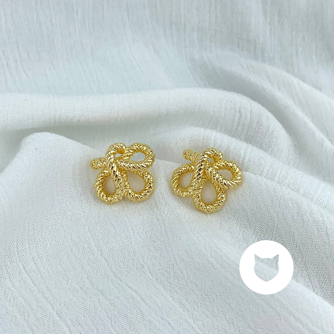 ARETES DE BAÑO DE ORO AR2547G30