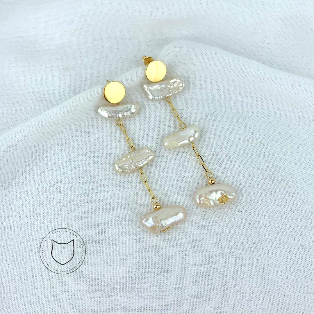 ARETES DE BAÑO DE ORO Y PERLAS CULTIVADAS AR2207G30