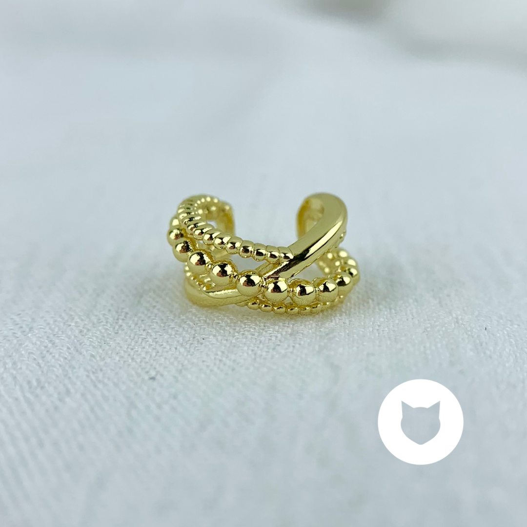 EARCUFF DE BAÑO DE ORO EA0631G37