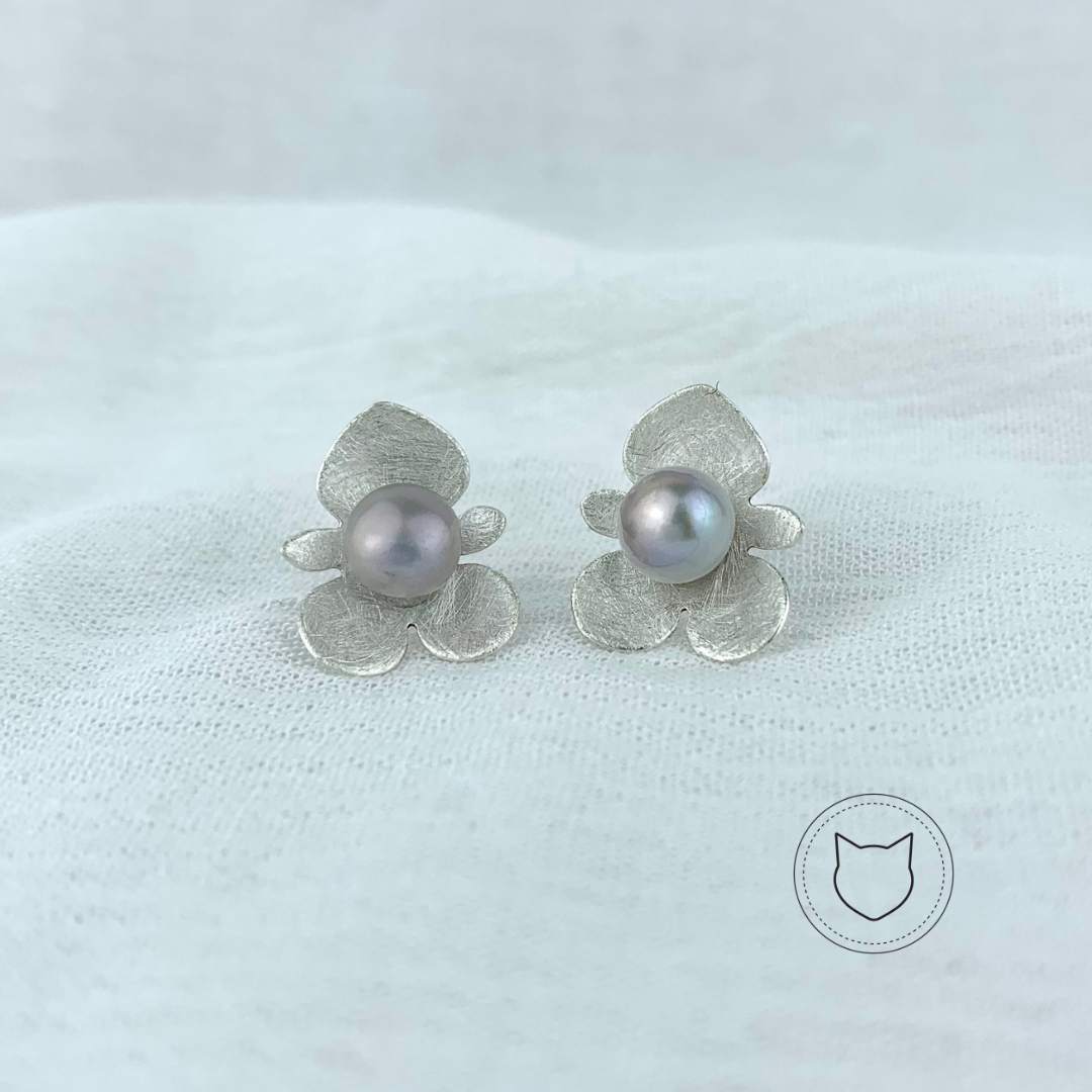 ​ARETES DE PLATA 925 Y PERLA CULTIVADA AR2063M38