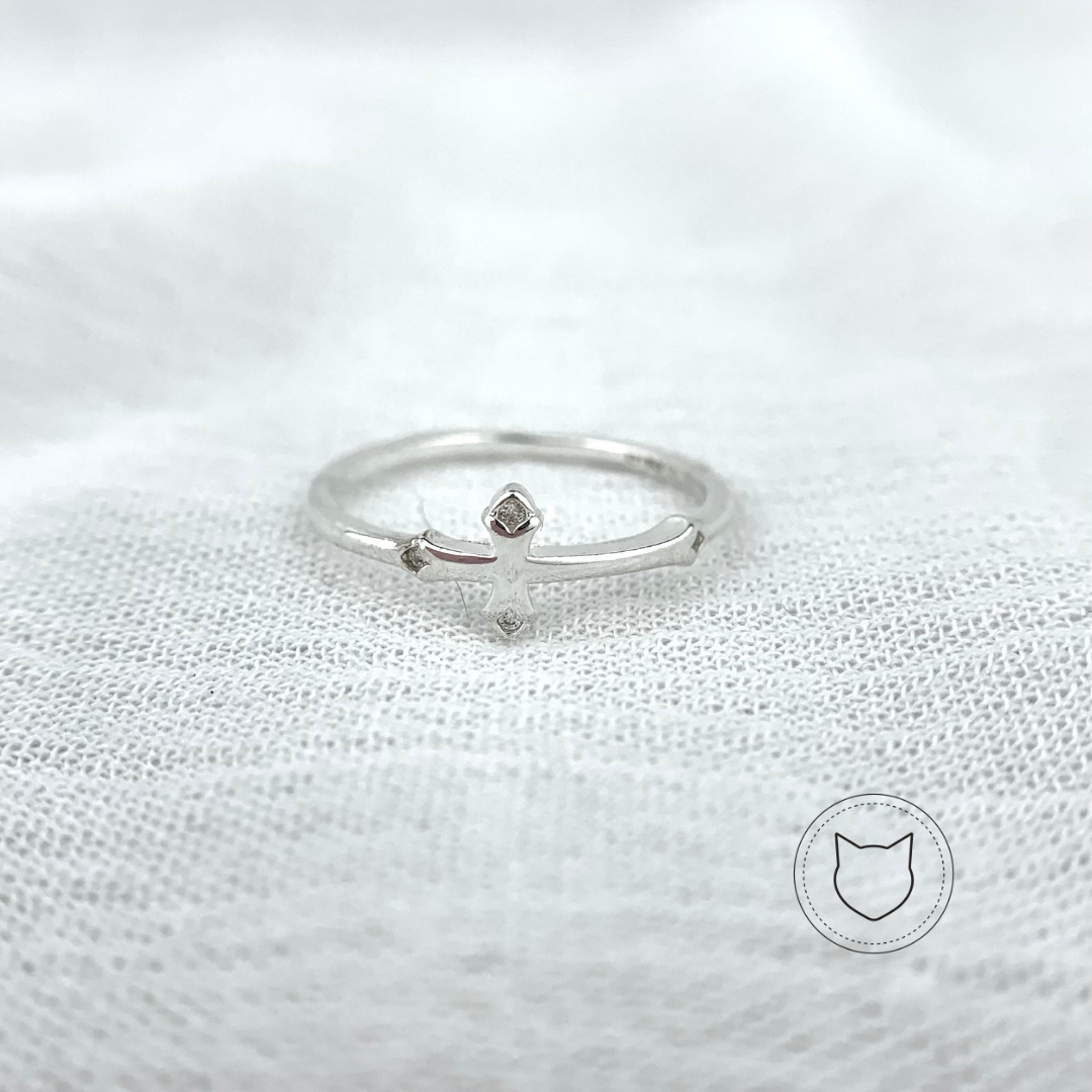 ANILLO DE PLATA 925 Y CRISTALES TALLA 6 AN2603L25