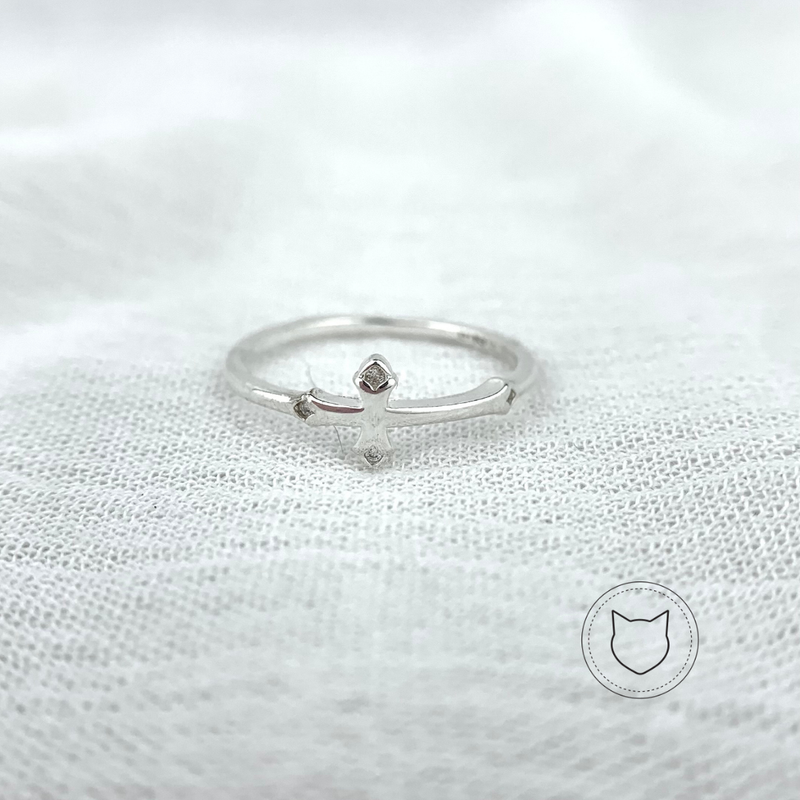 ANILLO DE PLATA 925 Y CRISTALES TALLA 6 AN2603L25