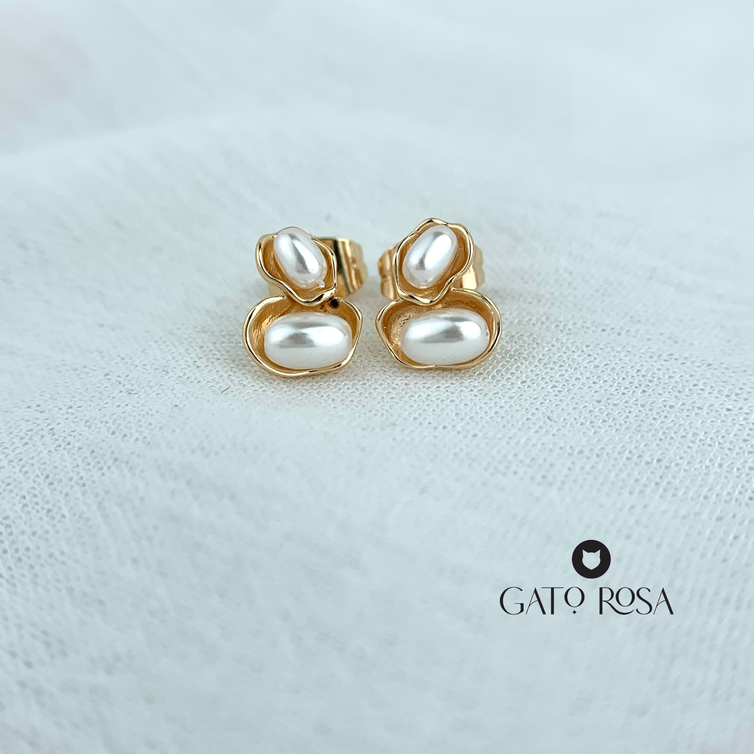 ARETE COVERGOLD DOBLE PERLA AR2478G29