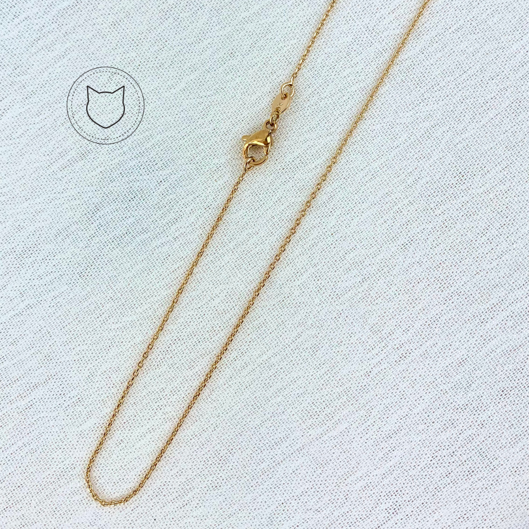 CADENA DE BAÑO DE ORO COLOR ORO ROSA 60 CM CA0181G32