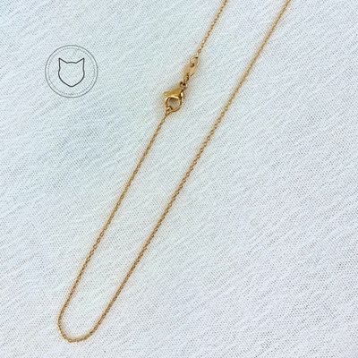 CADENA DE BAÑO DE ORO COLOR ORO ROSA 60 CM CA0181G32 CADENA DE BAÑO DE ORO COLOR ORO ROSA 60 CM CA0181G32