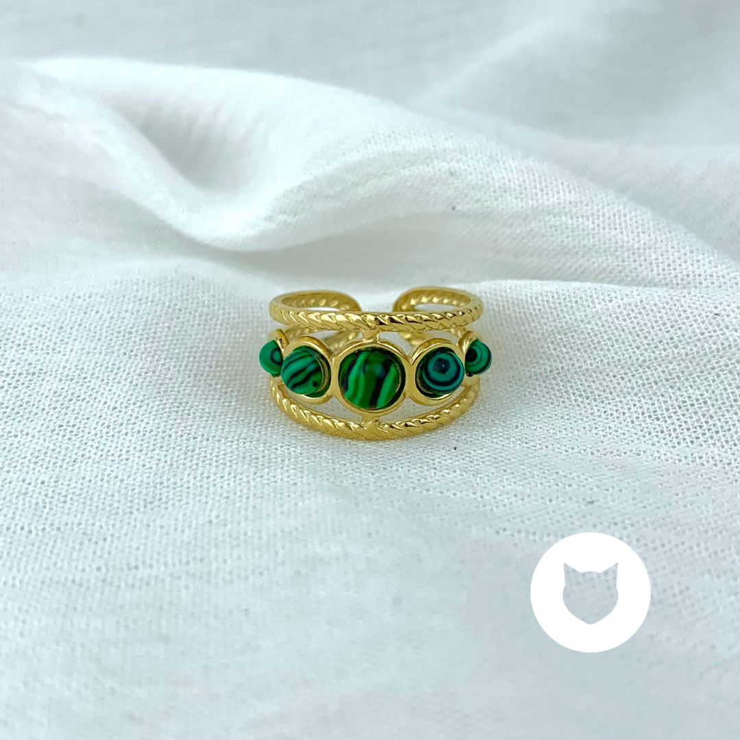 ANILLO DE BAÑO DE ORO TALLA AJUSTABLE AN3275G32