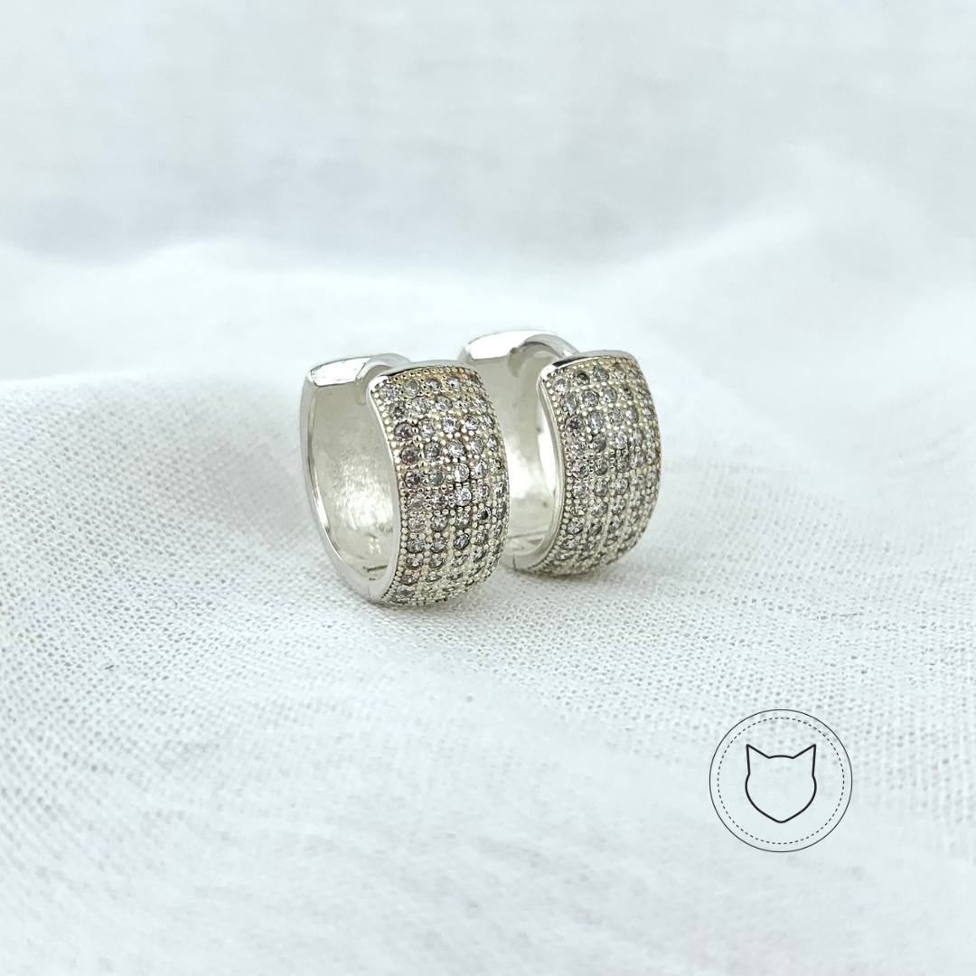 ARGOLLAS DE PLATA 925 Y CRISTALES AG0983L20