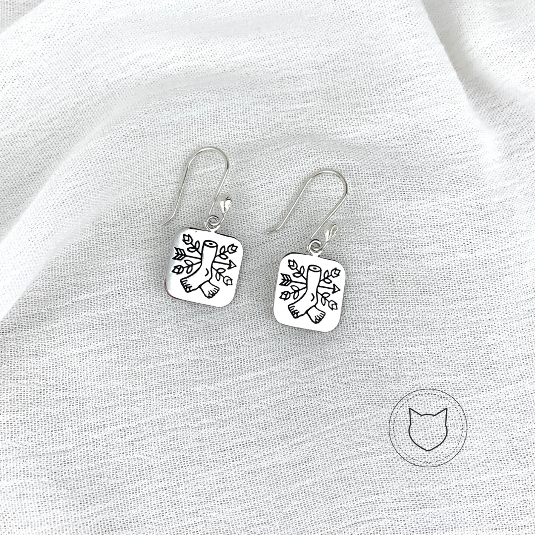 ARETES DE COLGAR DE PLATA 925 AR1085M37