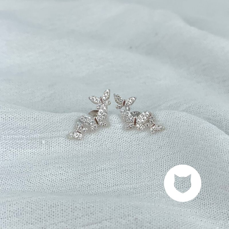 ARETES DE PLATA 925 Y CRISTALES AR2528L22