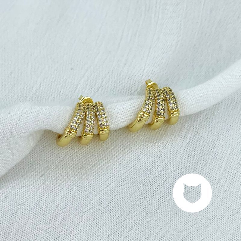 ​ARGOLLAS DE BAÑO DE ORO Y CRISTALES AG1508G30