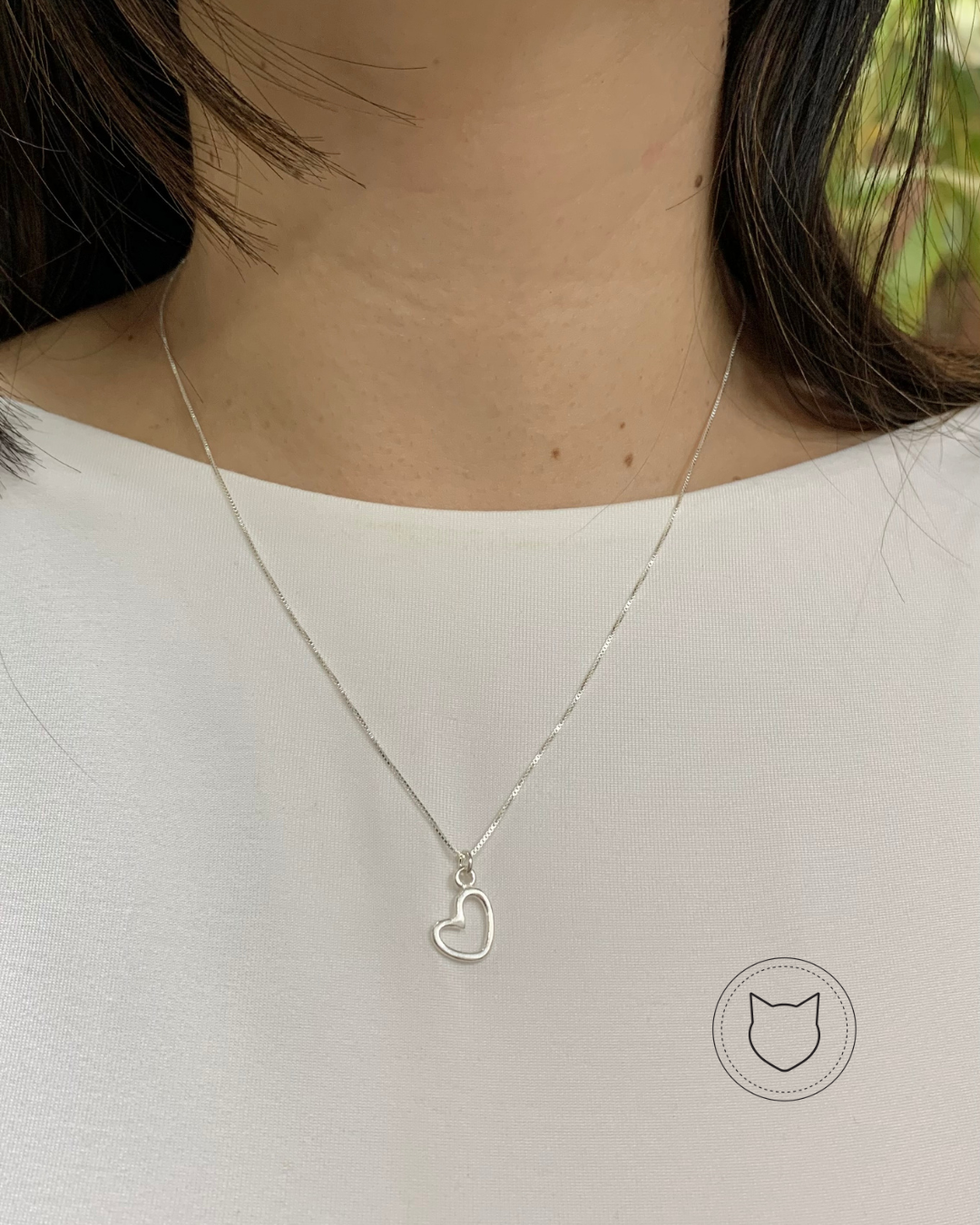 ​COLLAR DE CORAZÓN PLATA 925 CO1575F35