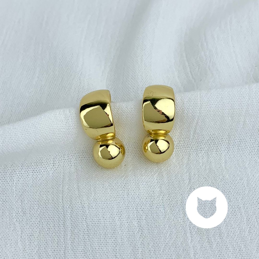 ARETES DE BAÑO DE ORO AR2560G30